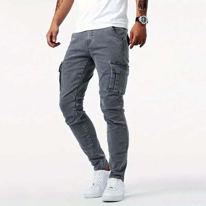 Pantalon cargo slim Kenzi