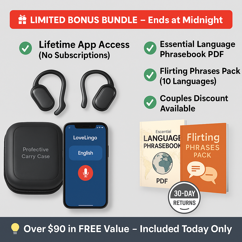 Écouteurs traducteurs LoveLingo™ AI