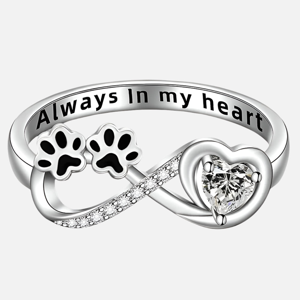 Laiseta™ | Fingerprint Ring with Heart and Infinity