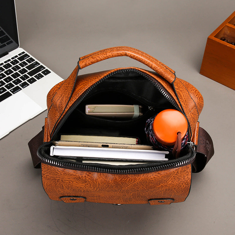 🔥Sac bandoulière tendance en cuir PU pour homme avec portefeuille