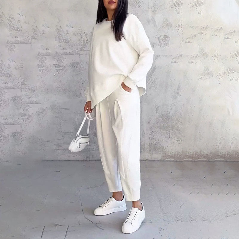 LIANNE | Ensemble deux pièces avec haut à manches longues et pantalon ample