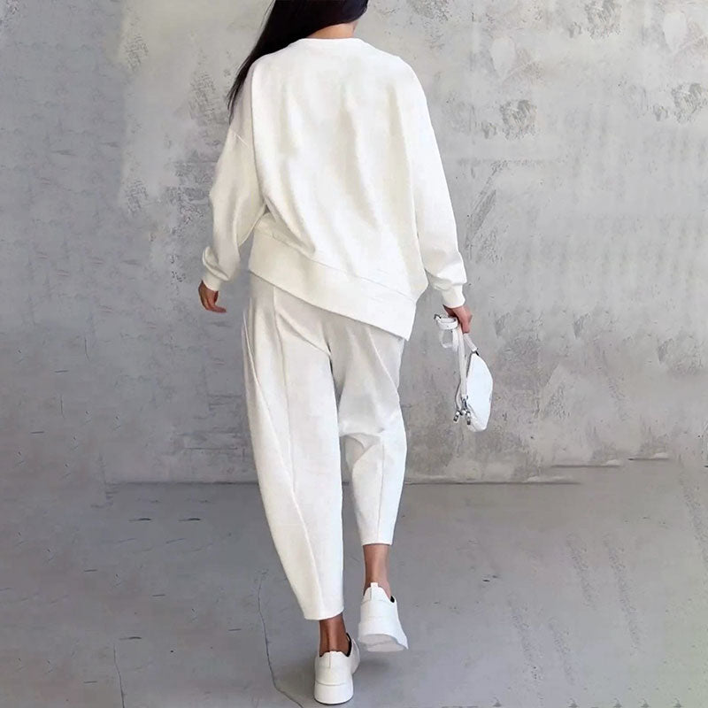 LIANNE | Ensemble deux pièces avec haut à manches longues et pantalon ample