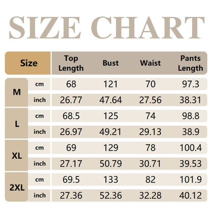 Ensemble pantalon large à manches 3/4 pour femme 