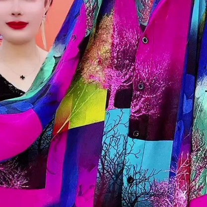 🔥Vente chaude🔥Chemise mi-longue pour femme d'âge moyen