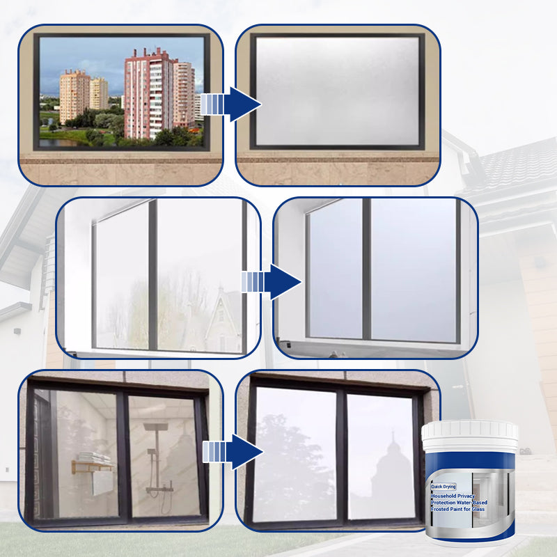 Brise-vue pour la maison Peinture pour verre dépoli à base d'eau