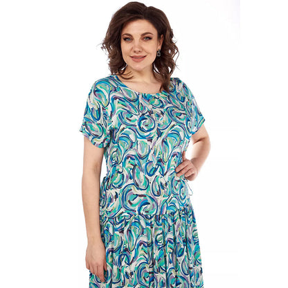 【S-4XL】🏖️Robe d'été en mousseline colorée