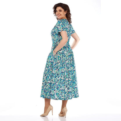 【S-4XL】🏖️Robe d'été en mousseline colorée