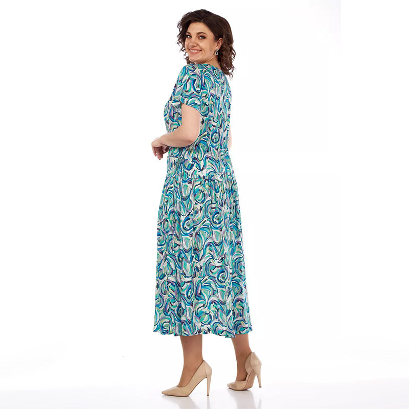 【S-4XL】🏖️Robe d'été en mousseline colorée