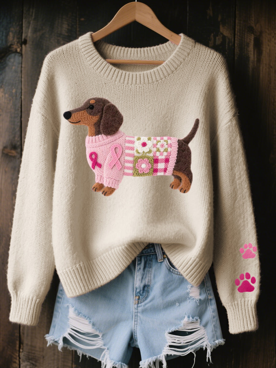 Amira™ – Cozy Patchwork Sweater