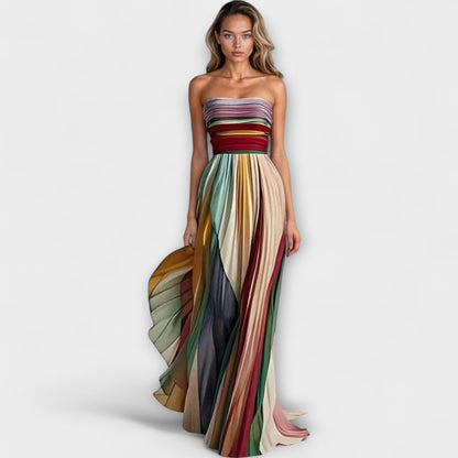 Robe d'été multicolore pour femme