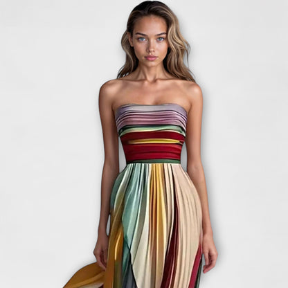 Robe d'été multicolore pour femme
