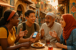 ✈️ Talking with locals while traveling, Break down language barriers and connect with locals for authentic travel experiences.