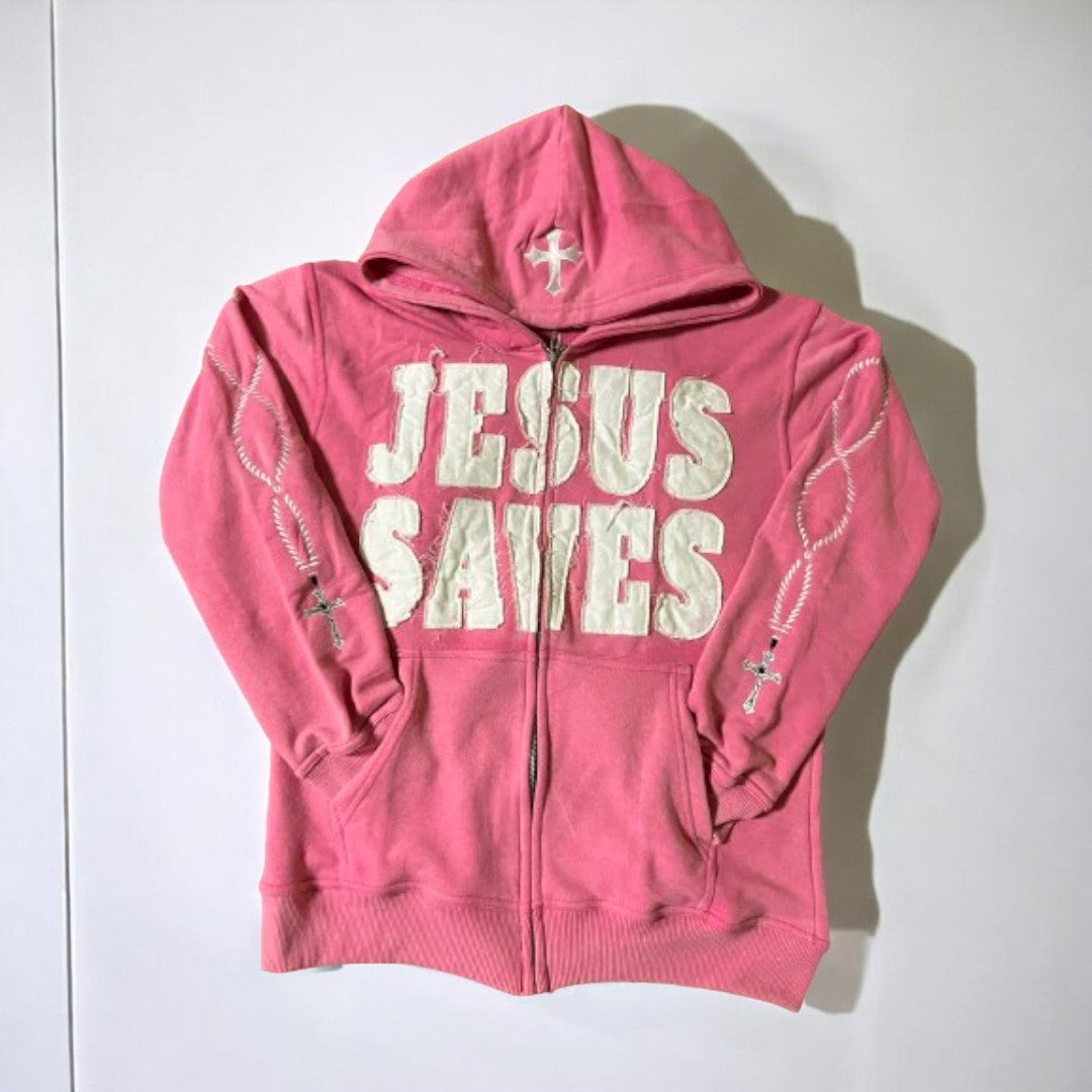 Sweat à capuche unisexe Jésus sauve